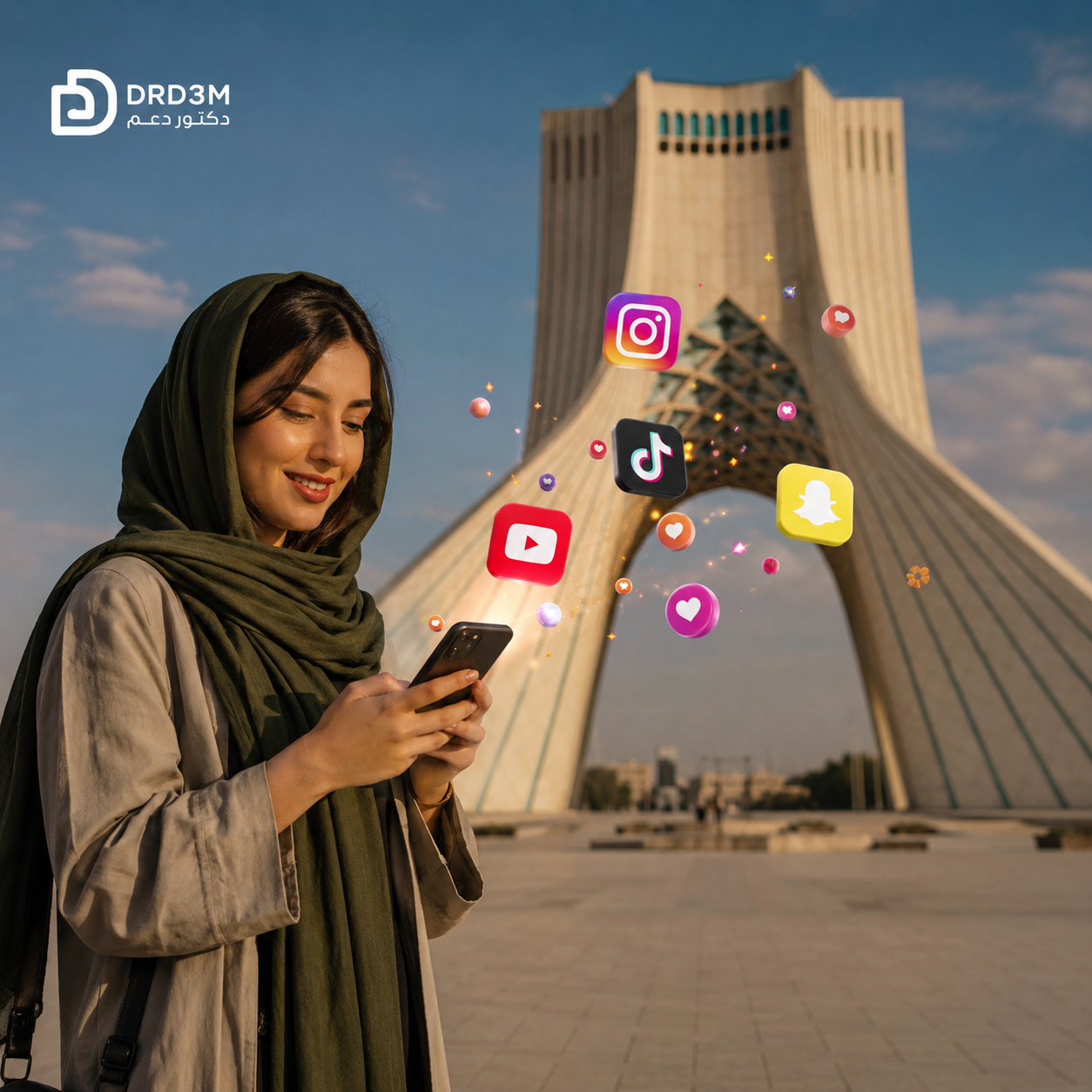افزایش فالوور اینستاگرام در ایران - افزایش بازدید تیک تاک - دکتر دعم DrD3M