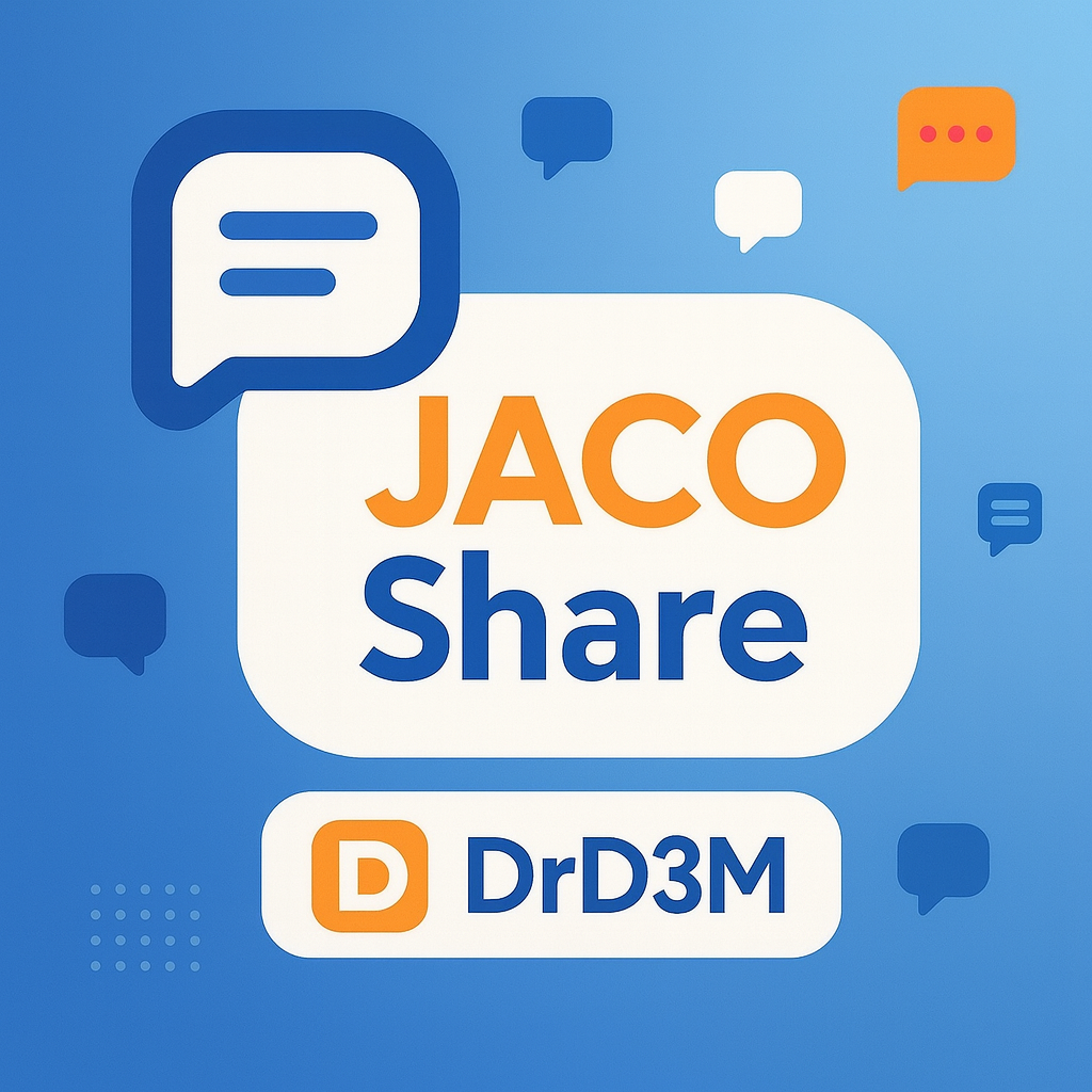 زيادة مشاركات جاكو شير مع دكتور دعم DrD3M