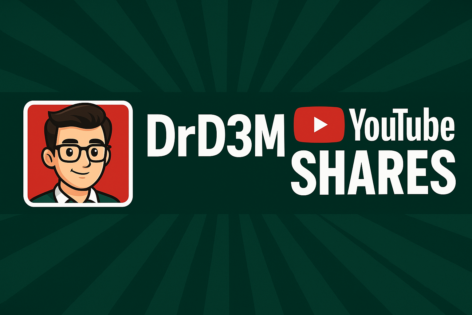 بنر خدمة مشاركة فيديو يوتيوب YouTube Shares من دكتور دعم DrD3M