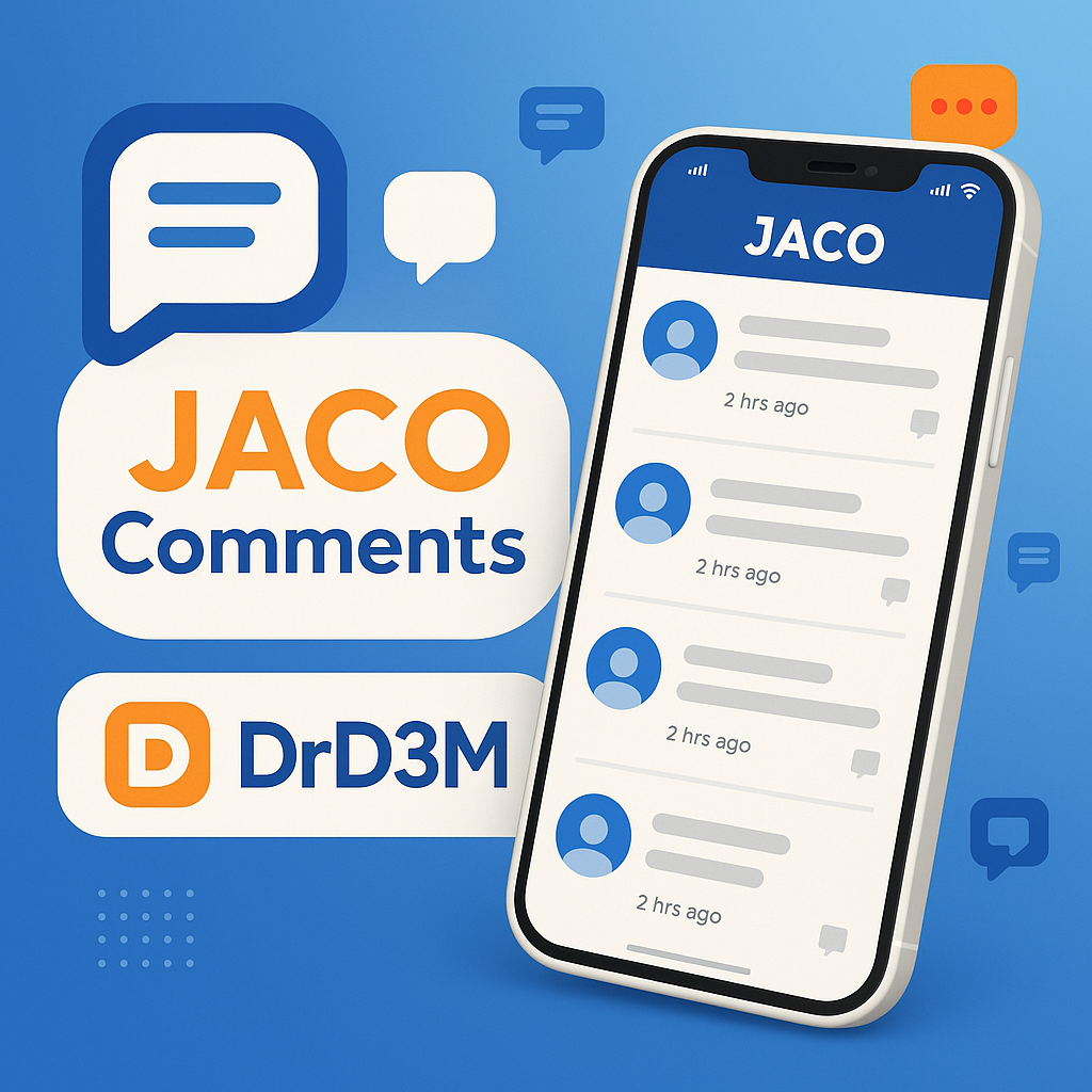 زيادة تعليقات جاكو مع دكتور دعم DrD3M