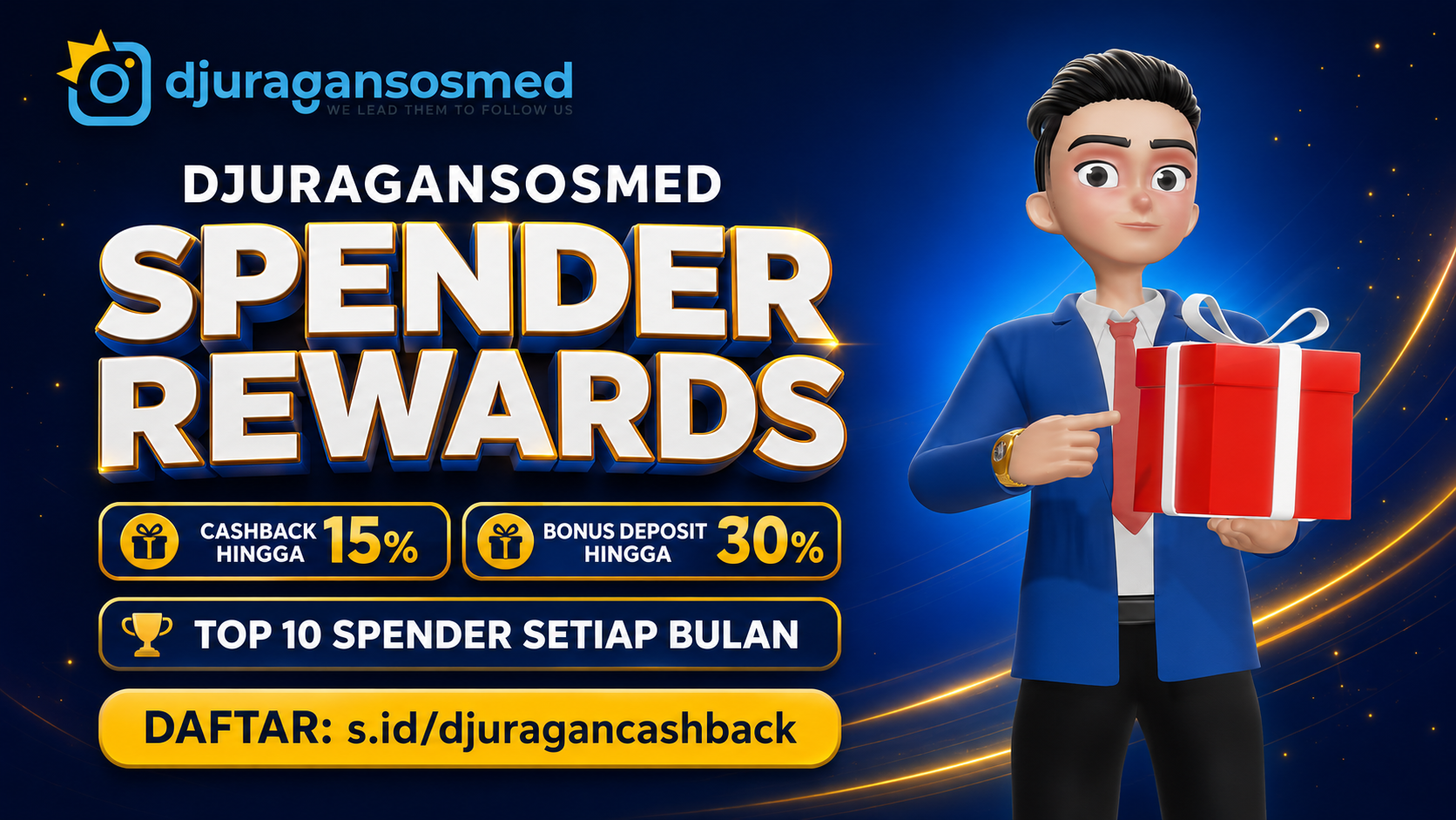 DJURAGANSOSMED Spender Rewards: Cashback dan Bonus Deposit hingga 30%