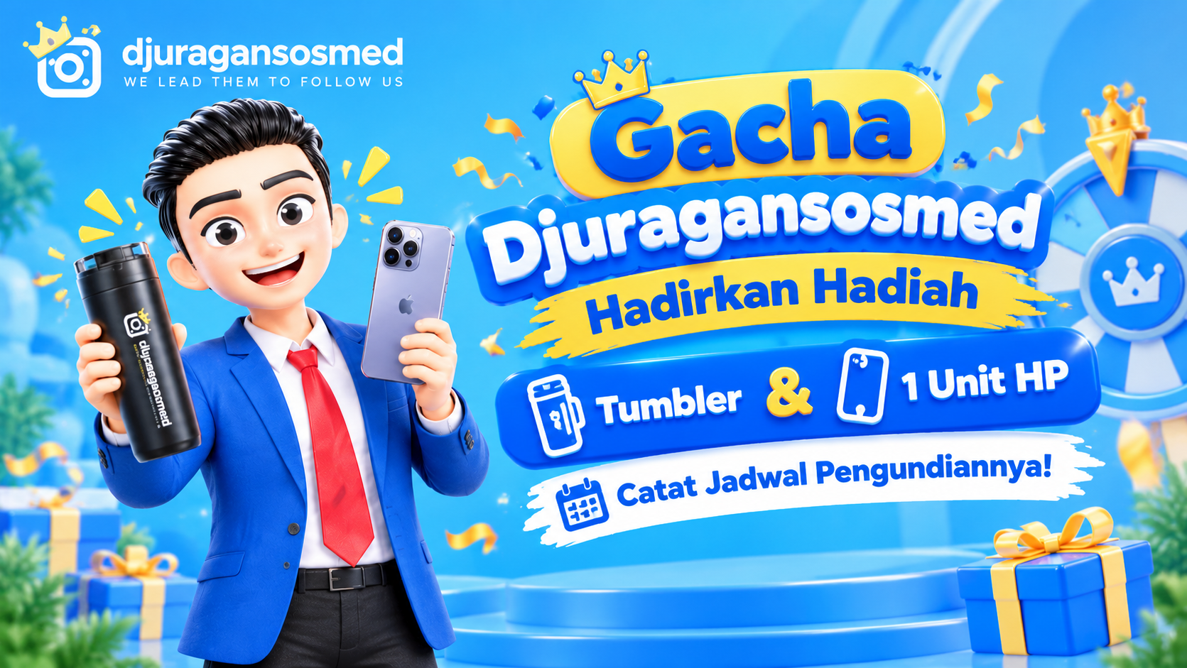 Gacha Djuragansosmed Offers Tumbler and 1 Smartphone as Prizes, Check the Draw Schedule