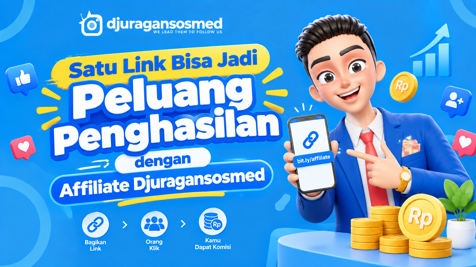 One Link Can Become an Income Opportunity with Djuragansosmed Affiliate