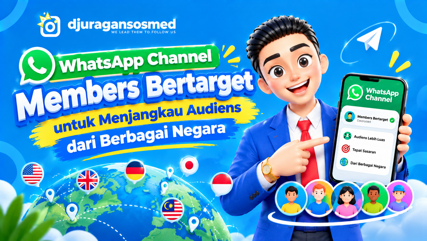 Resellers के लिए Targeted WhatsApp Channel Members