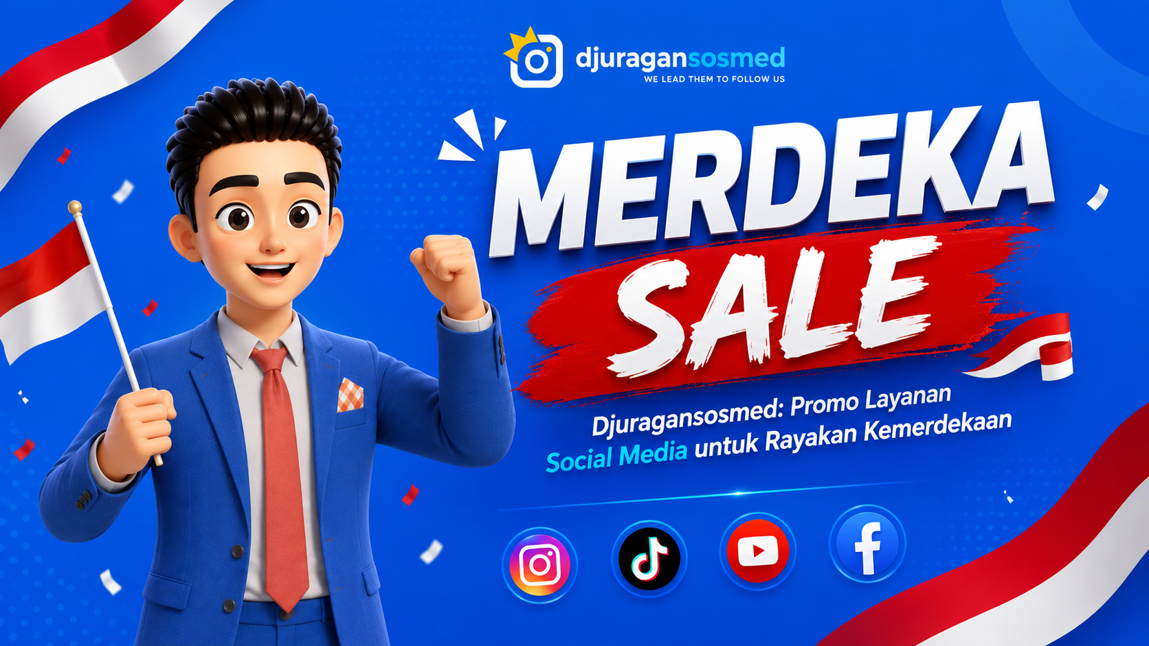 Djuragansosmed Merdeka Sale: Special Social Media Promotion for Independence Celebration