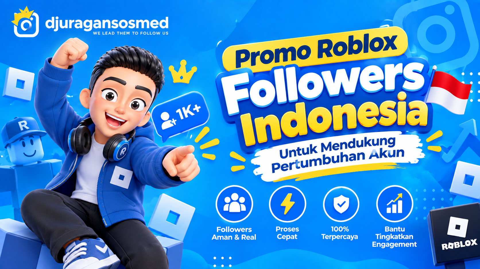 Promo Roblox Followers Indonesia untuk Mendukung Pertumbuhan Akun