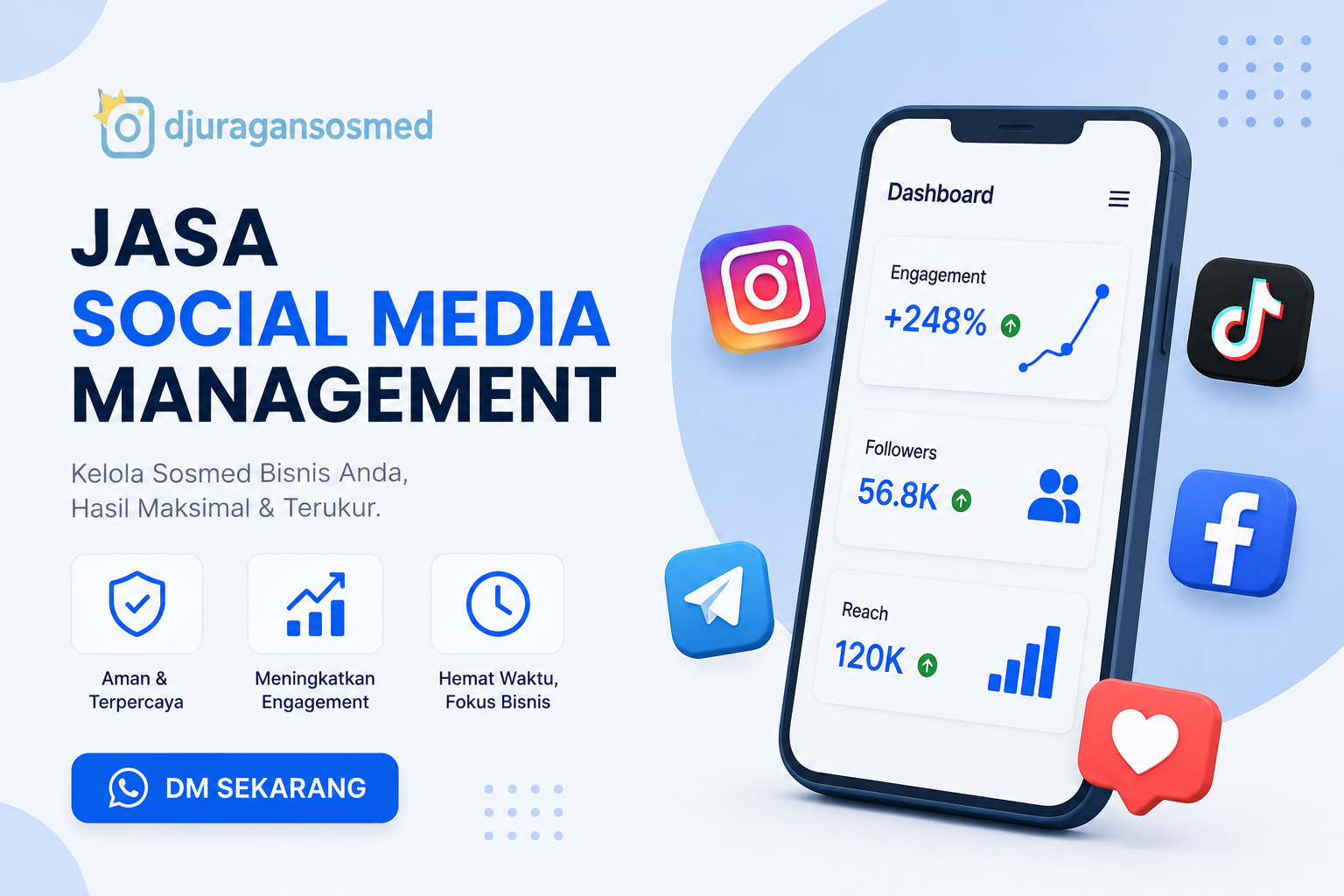Djuragansosmed: Jasa Social Media Management Profesional untuk Meningkatkan Engagement dan Penjualan