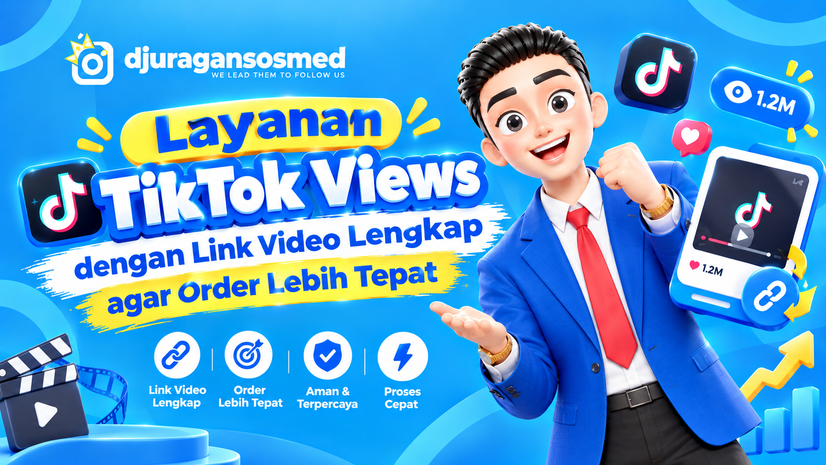 सही ऑर्डर के लिए पूरे TikTok वीडियो लिंक के साथ TikTok Views सेवा