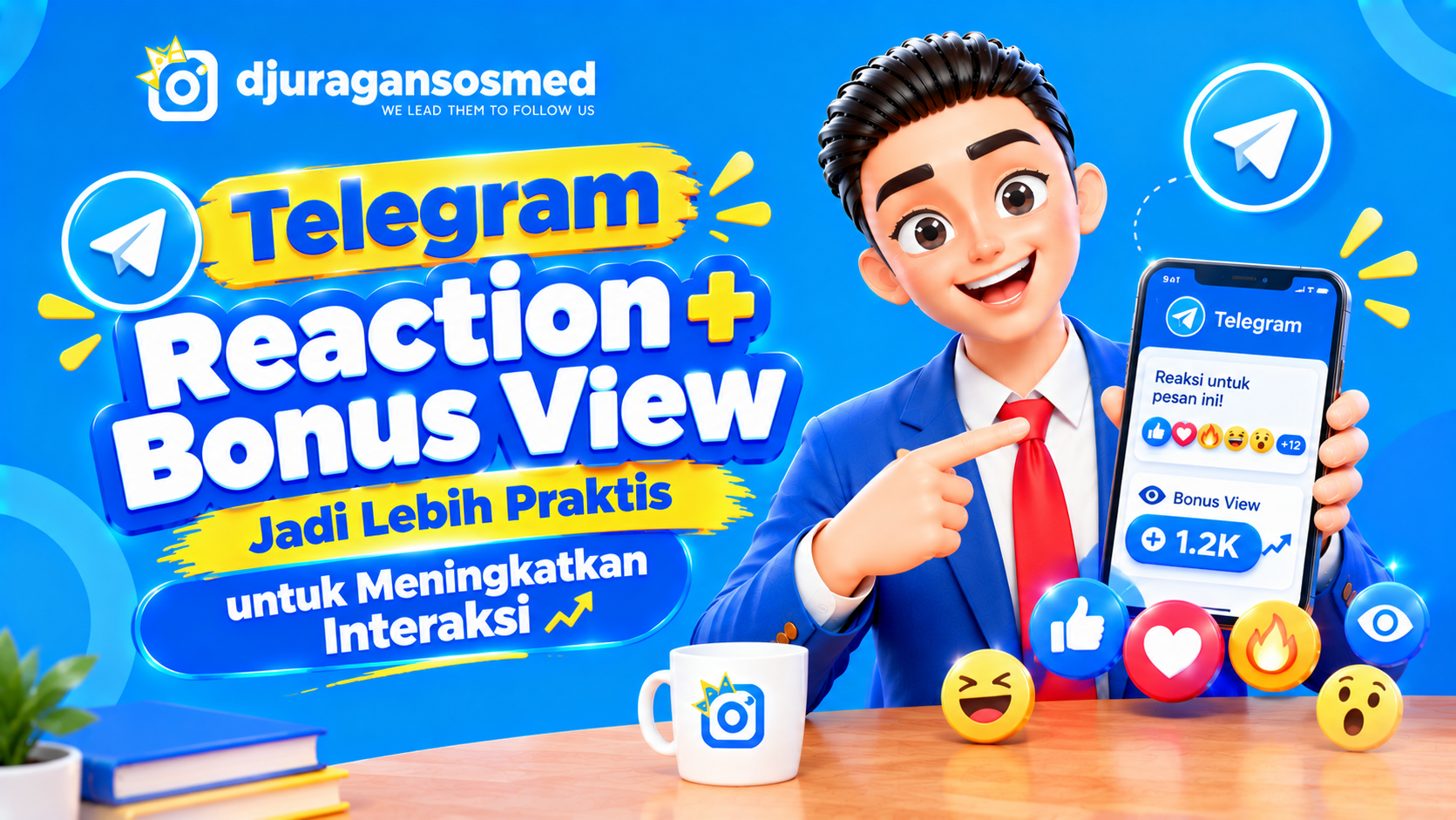Telegram Reaction + Bonus View Jadi Lebih Praktis untuk Meningkatkan Interaksi