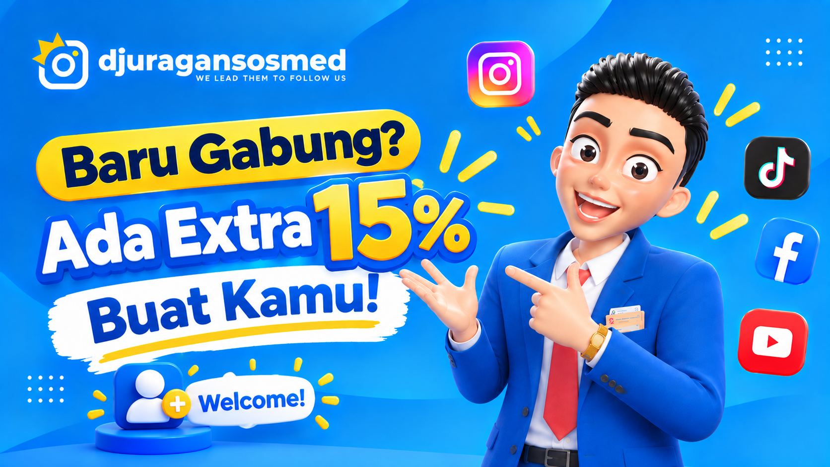 Baru Gabung? Ada Extra 15% Buat Kamu!