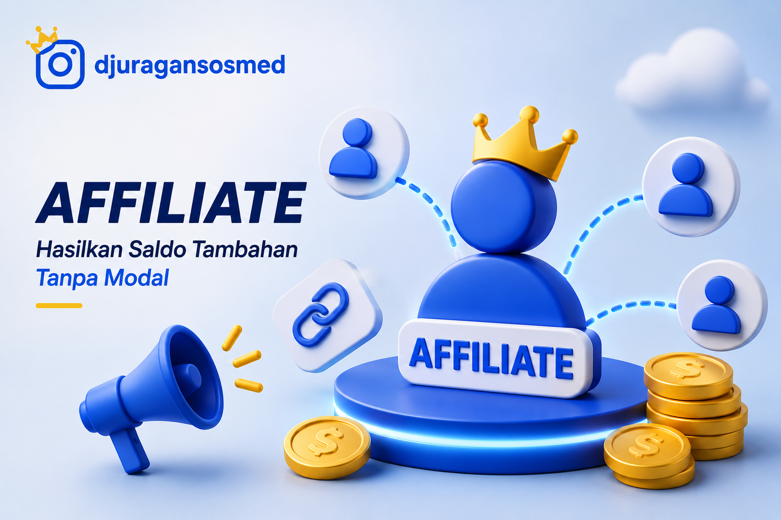 Hasilkan Saldo Tambahan dari Program Affiliate Djuragansosmed