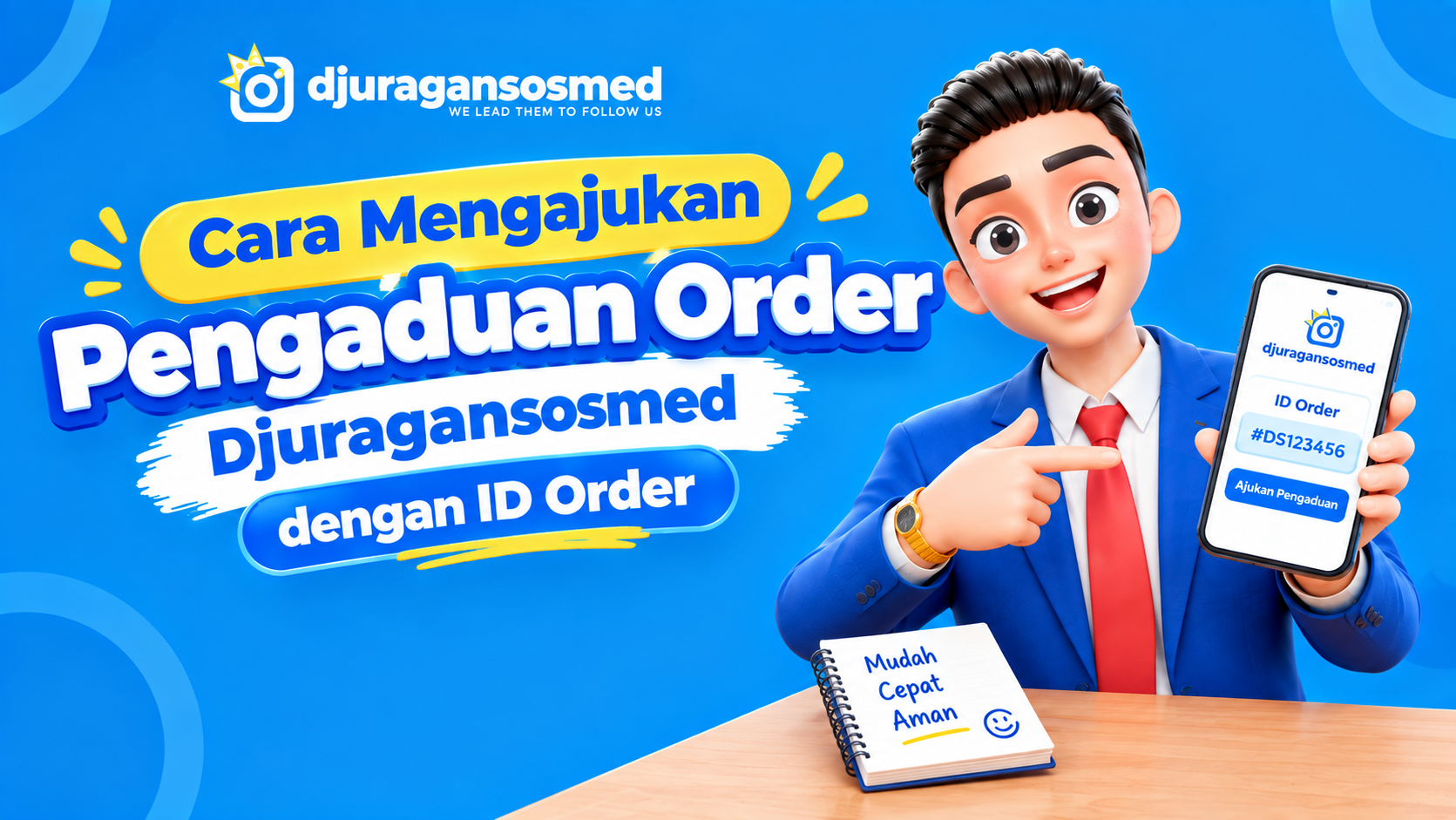 Order ID से Djuragansosmed पर Order की शिकायत कैसे करें