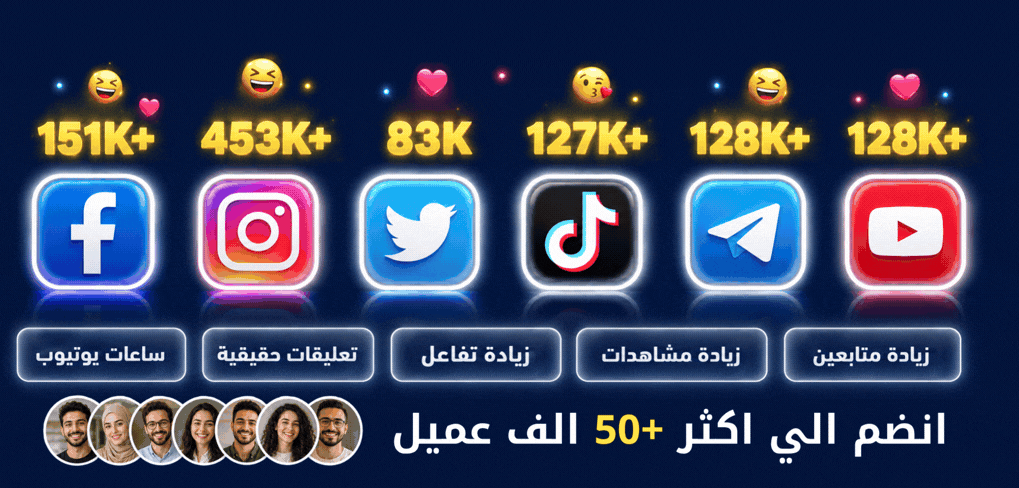 صورة  توضح خدمات SMM من IGCPANEL لزيادة المتابعين والمشاهدات واللايكات والمشتركين وساعات المشاهدة على منصات السوشيال ميديا
