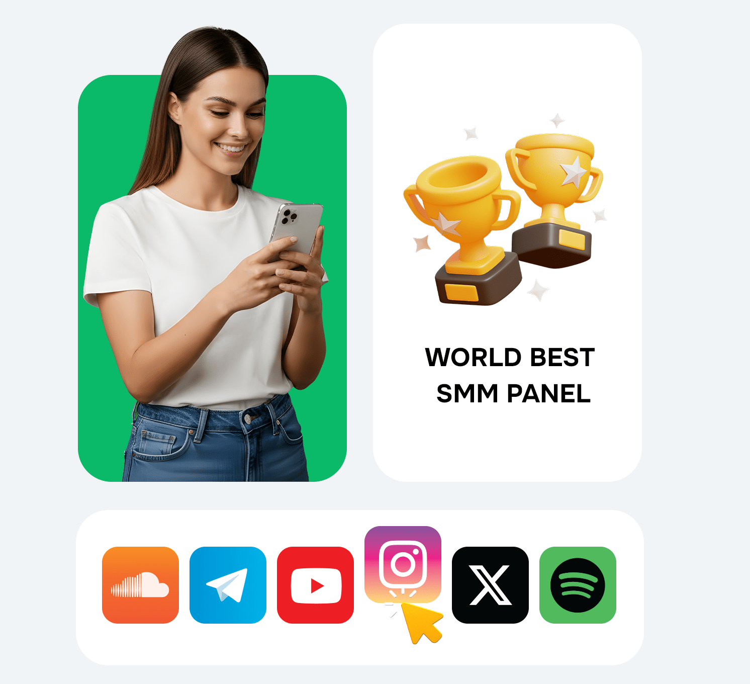 SMM Panel, We Provide Services to All Social Media Platforms with the World's Cheapest and Highest Quality SMM Reseller Panel!