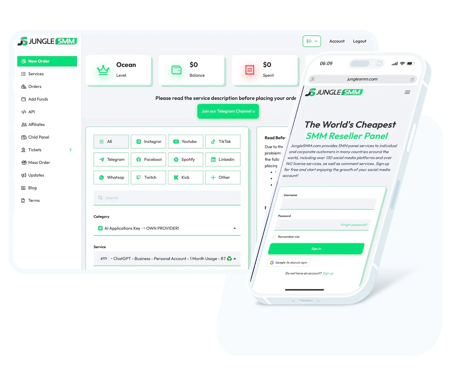 SMM Panel, We Provide Services to All Social Media Platforms with the World's Cheapest and Highest Quality SMM Reseller Panel!