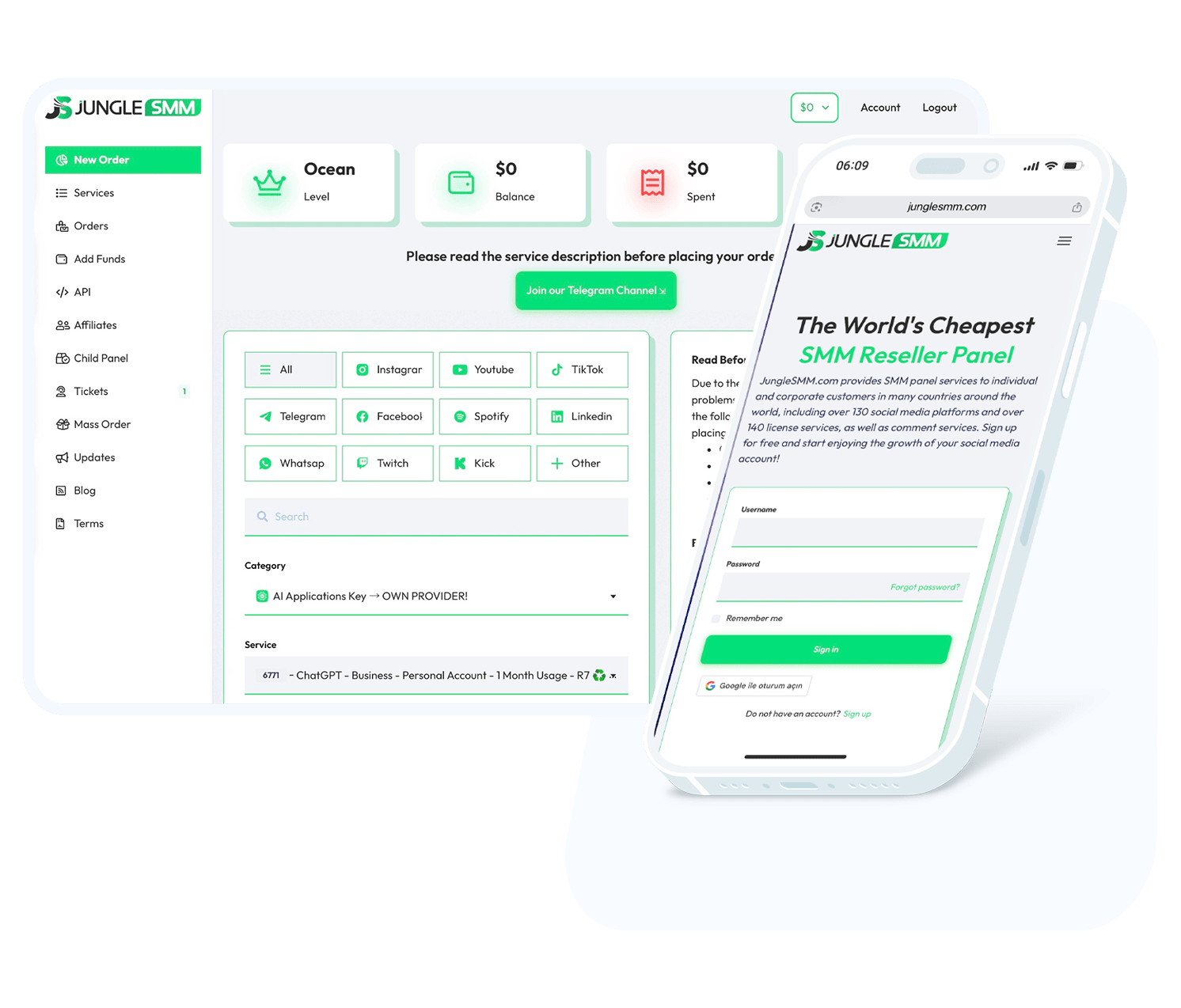 SMM Panel, We Provide Services to All Social Media Platforms with the World's Cheapest and Highest Quality SMM Reseller Panel!