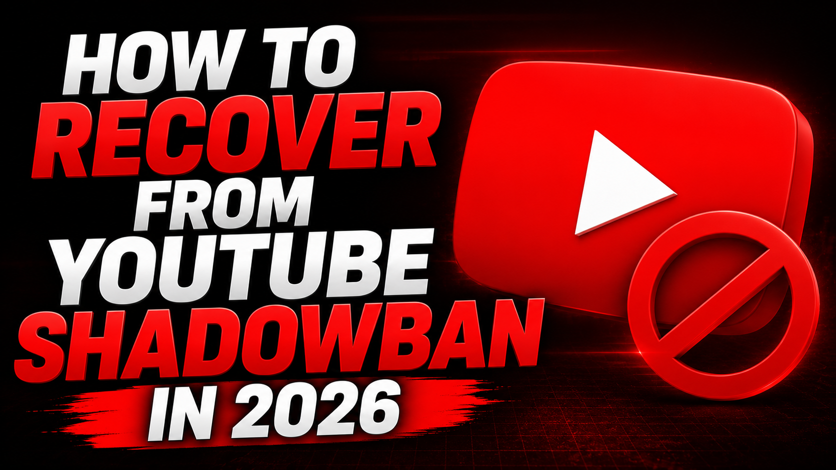 How to Recover From YouTube Shadowban in 2026 (Complete Recovery Guide) - NLO SMM Blog