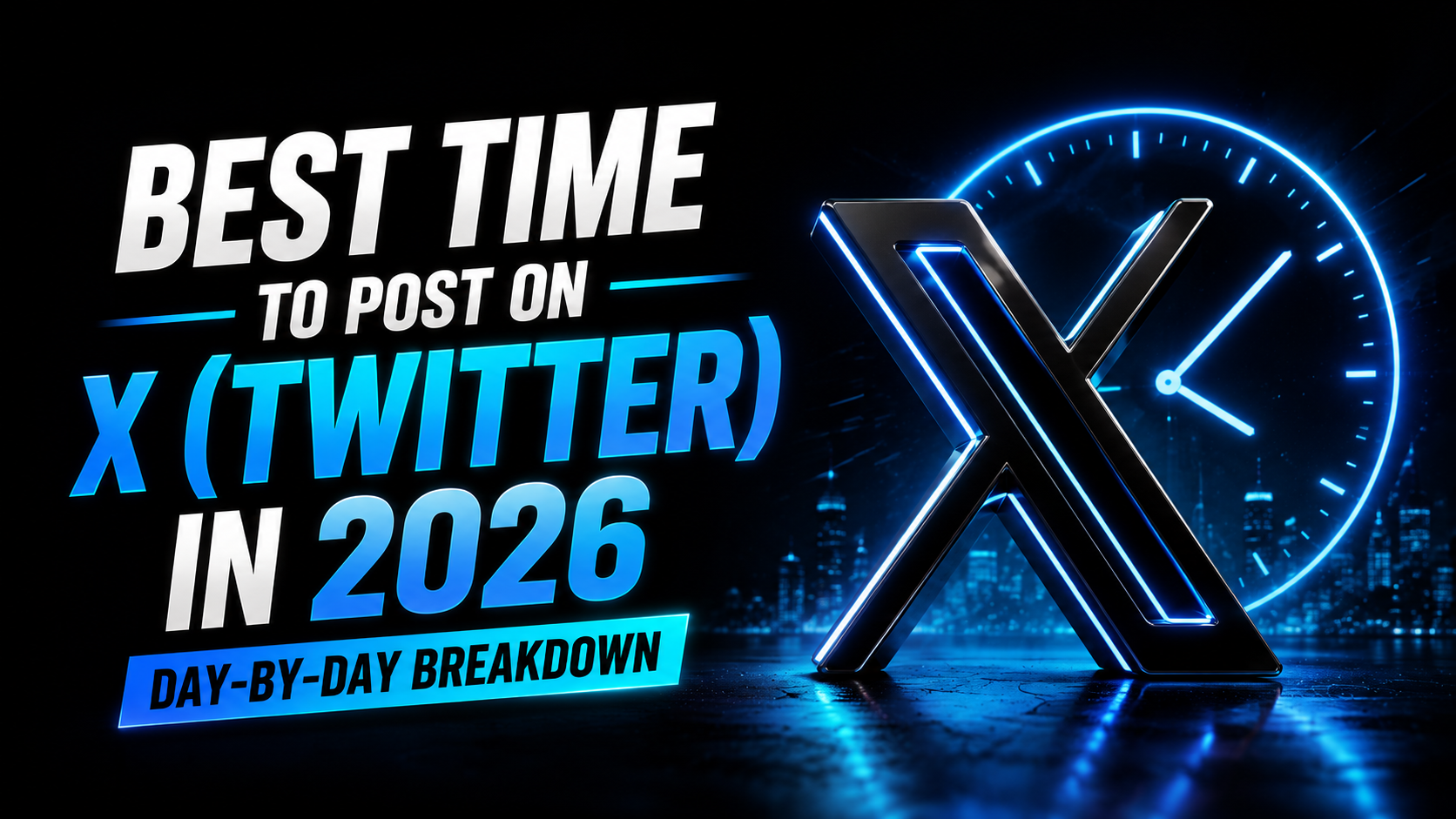 Best Time to Post on X (Twitter) in 2026 (Day-by-Day Breakdown)