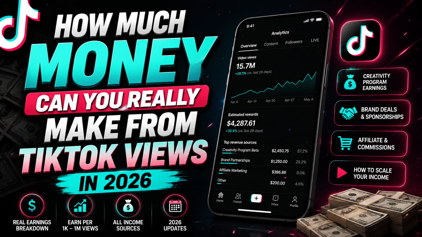 How Much Money Can You Really Make From TikTok Views in 2026