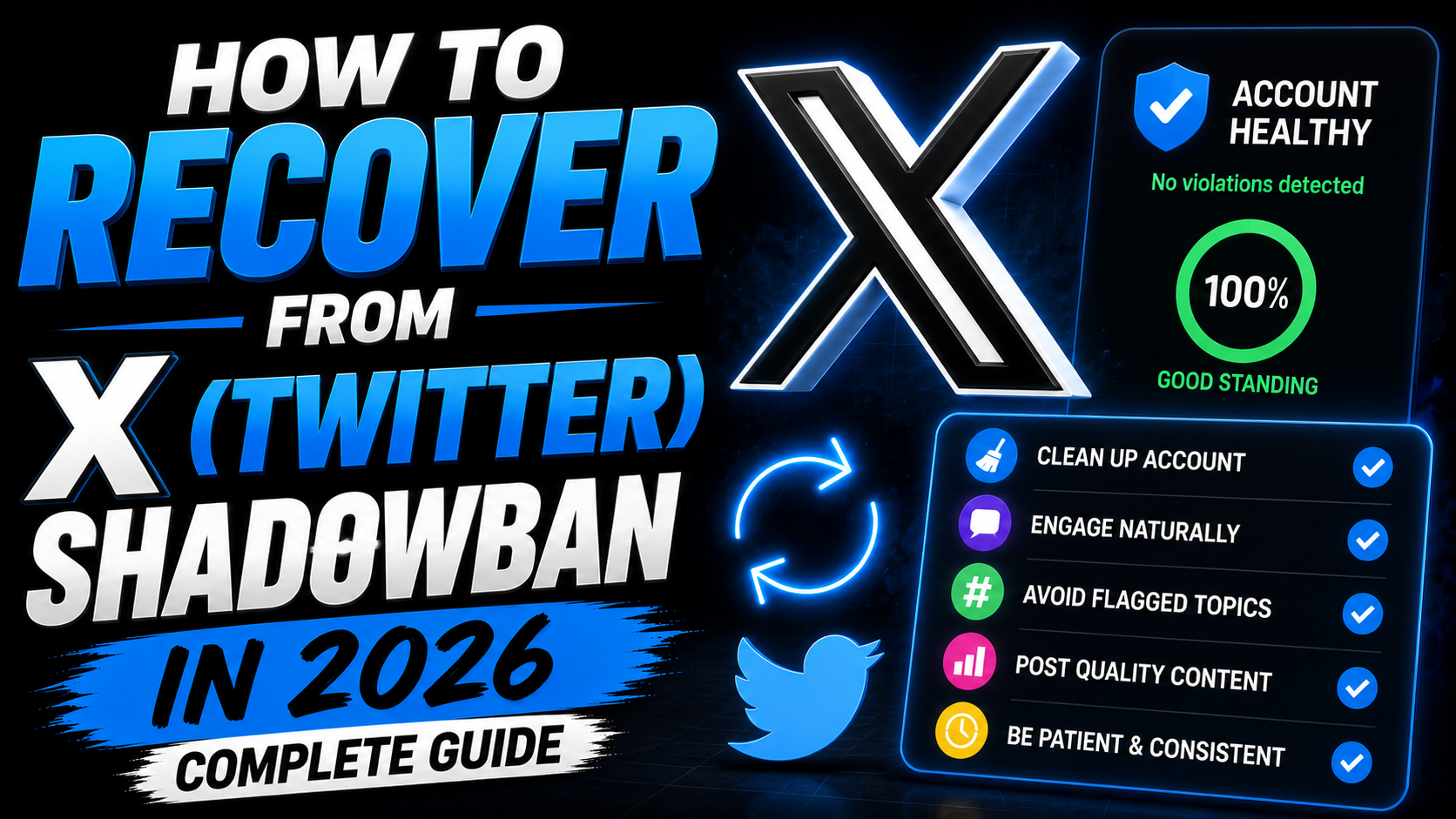 How to Recover From X (Twitter) Shadowban in 2026 (Complete Guide)