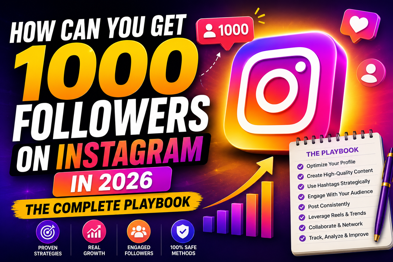 How Can You Get 1000 Followers on Instagram in 2026: The Complete Playbook - NLO SMM Blog
