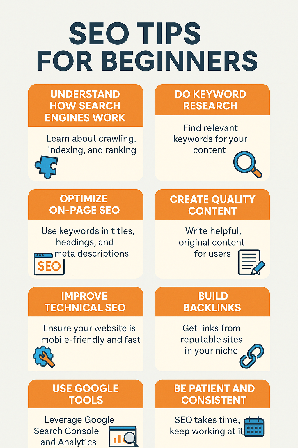 Search Engine Optimization (SEO) Tips for Beginners: A Complete Guide SEO tips for beginners