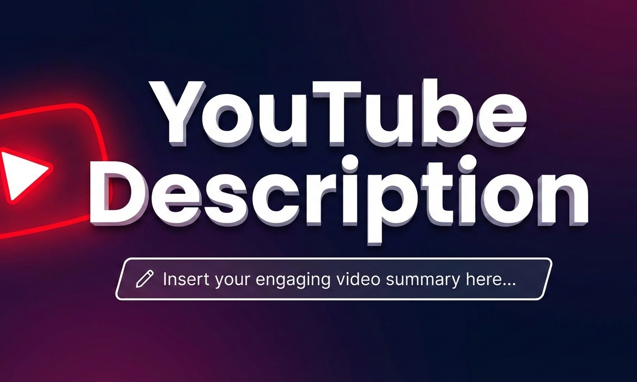 YouTube Description Template