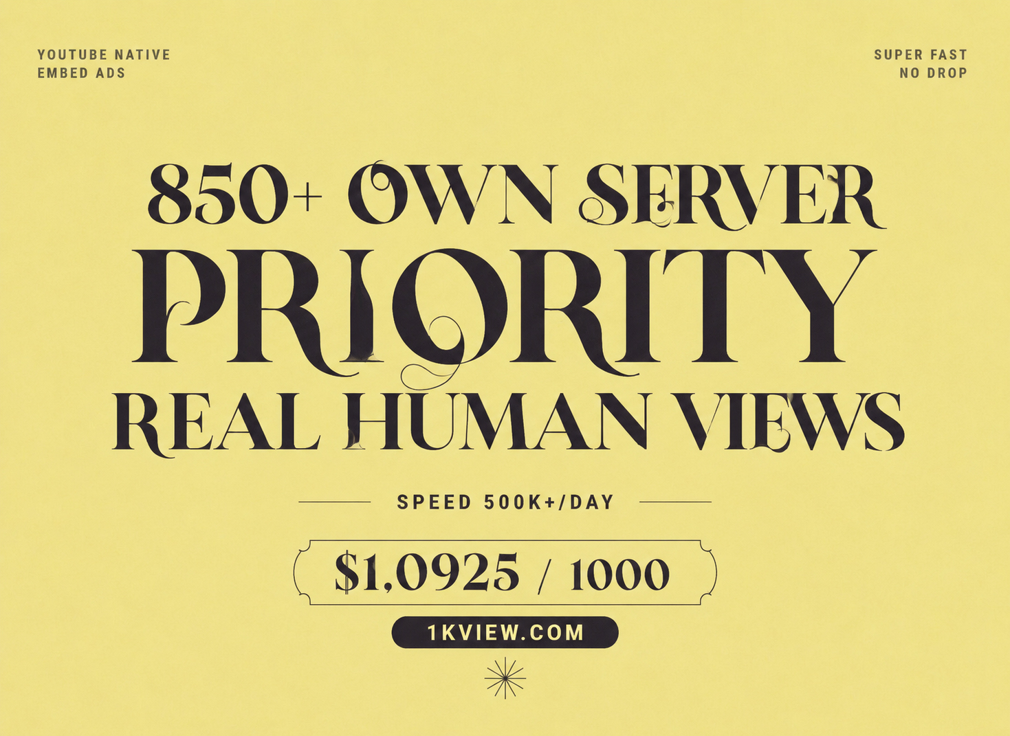 Real human YouTube Native Ads views