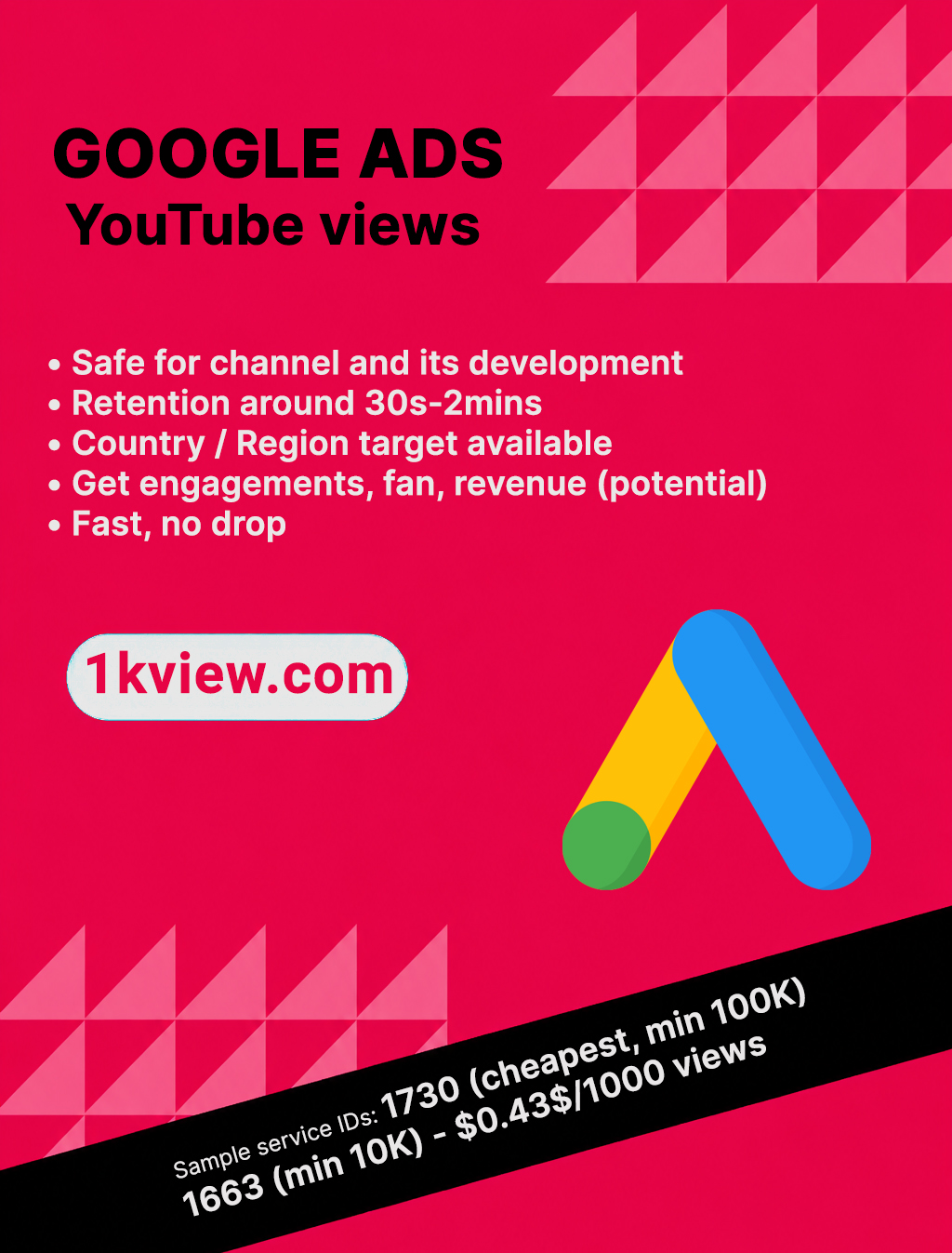 Cheapest Google Ads YouTube Views – Starting at $0.43! 💸