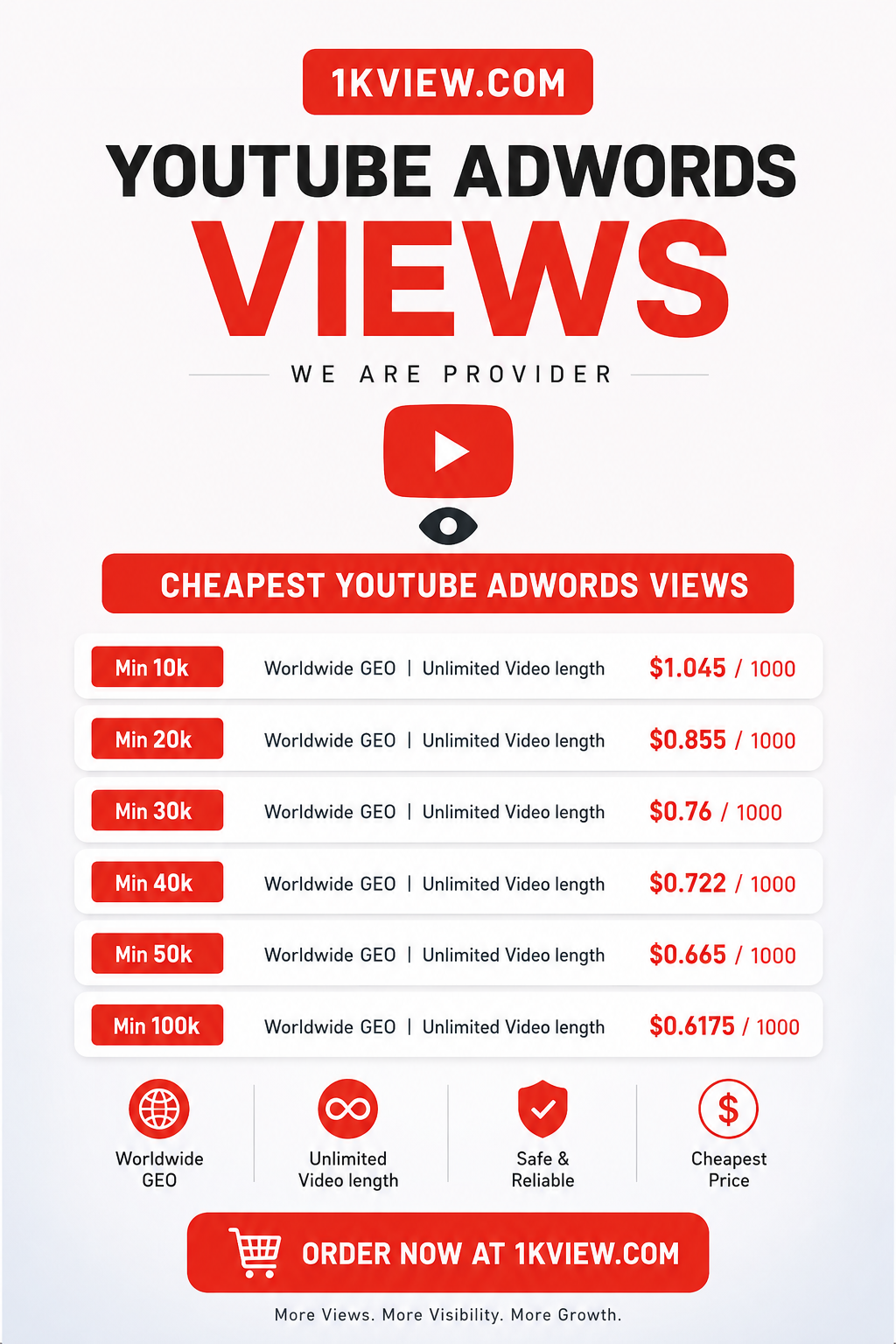 YouTube AdWords Views Provider