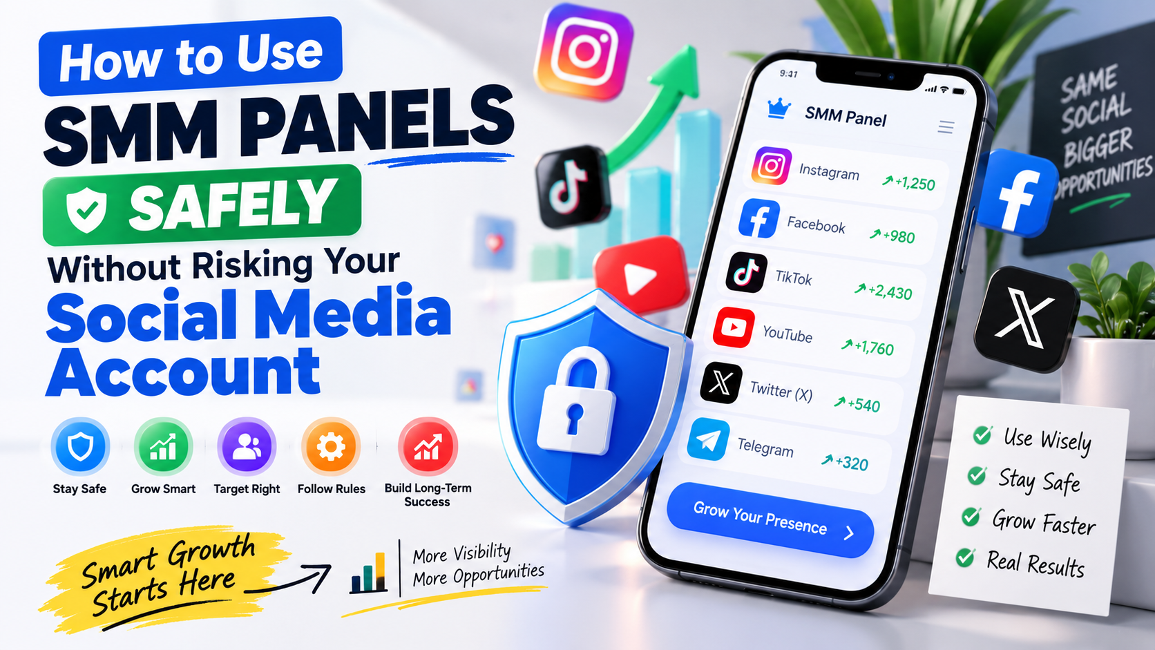 How to Use SMM Panels Safely Without Risking Your Social Media Account