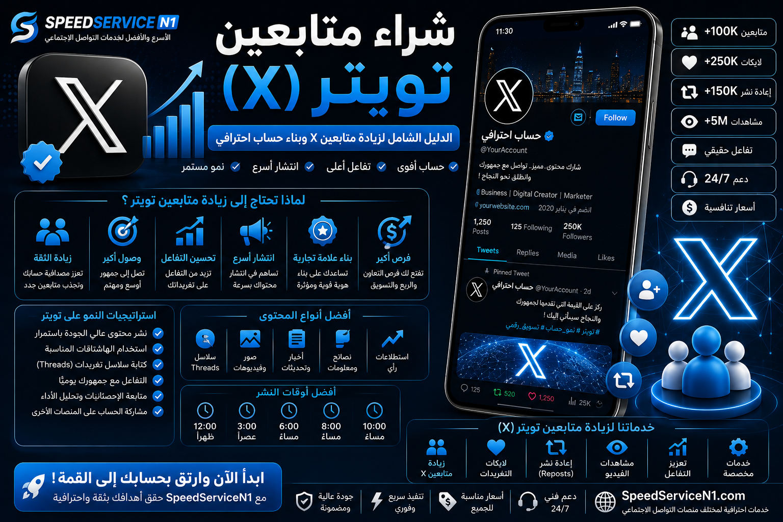 شراء متابعين تويتر (X) | الدليل الشامل لزيادة متابعين تويتر وبناء حساب احترافي