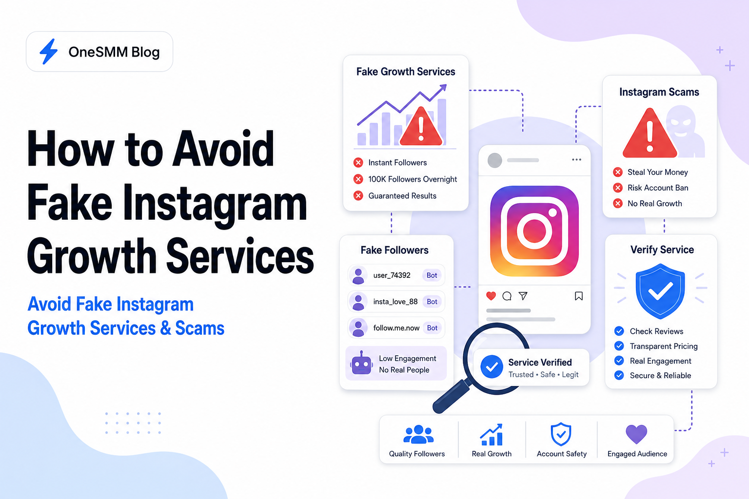 How to Avoid Fake Instagram Growth Services (What Scams Look Like)