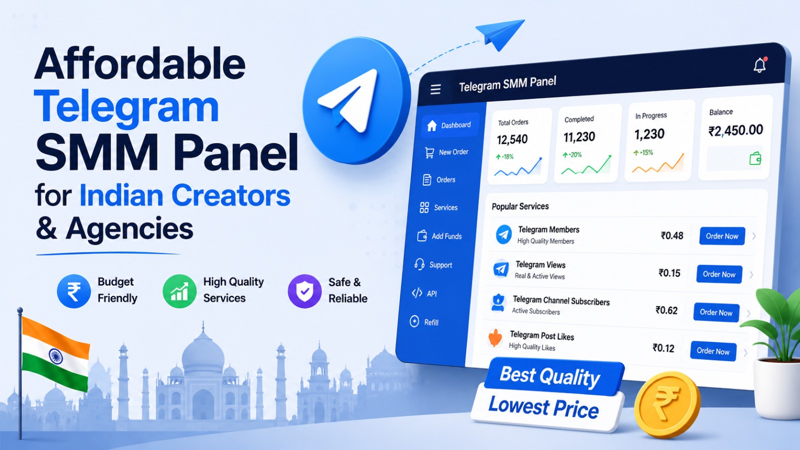 Affordable Telegram SMM Panel for India Creators