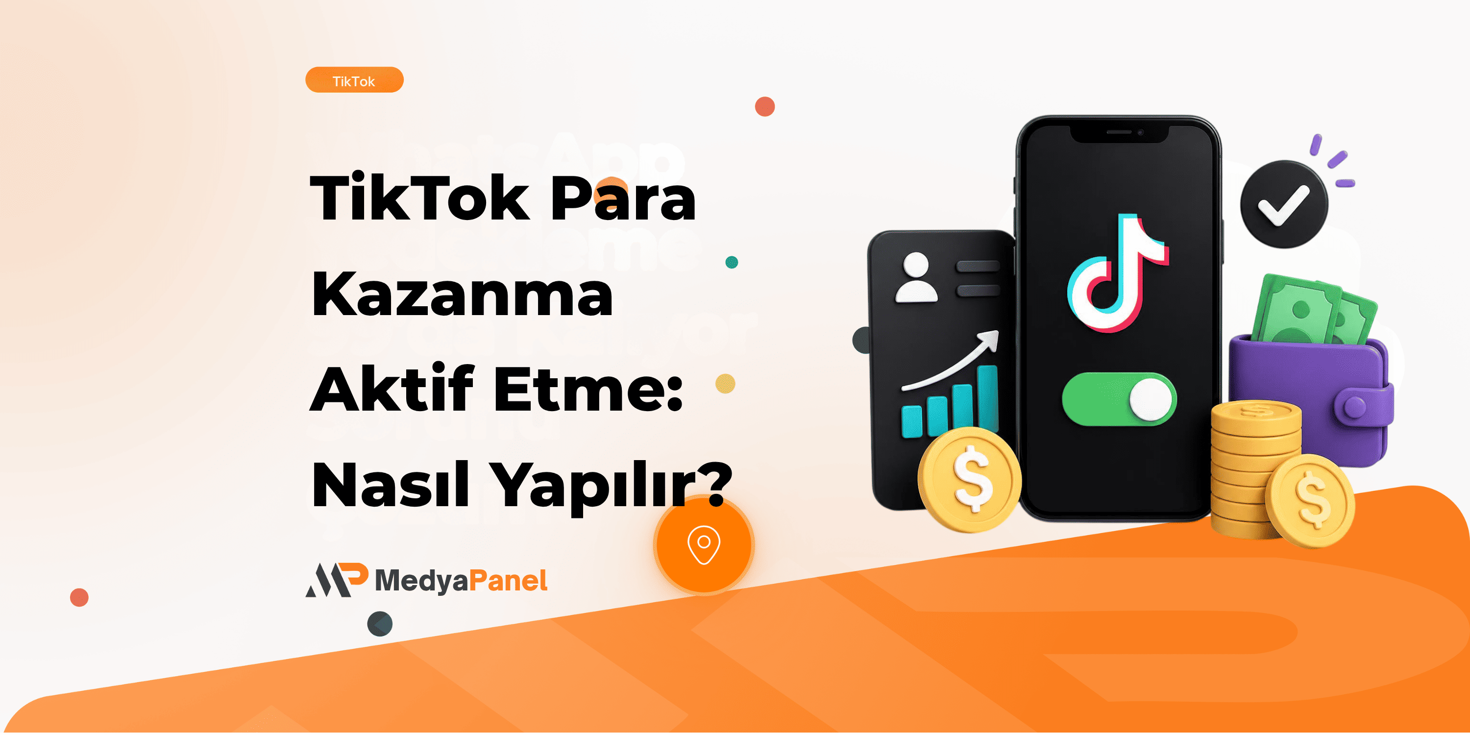 TikTok para kazanma aktif etme