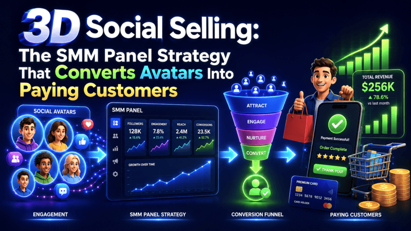 3D Social Selling: The SMM Panel Strategy That Converts Avatars Into Paying Customers 