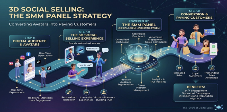 3D Social Selling: The SMM Panel Strategy That Converts Avatars Into Paying Customers 