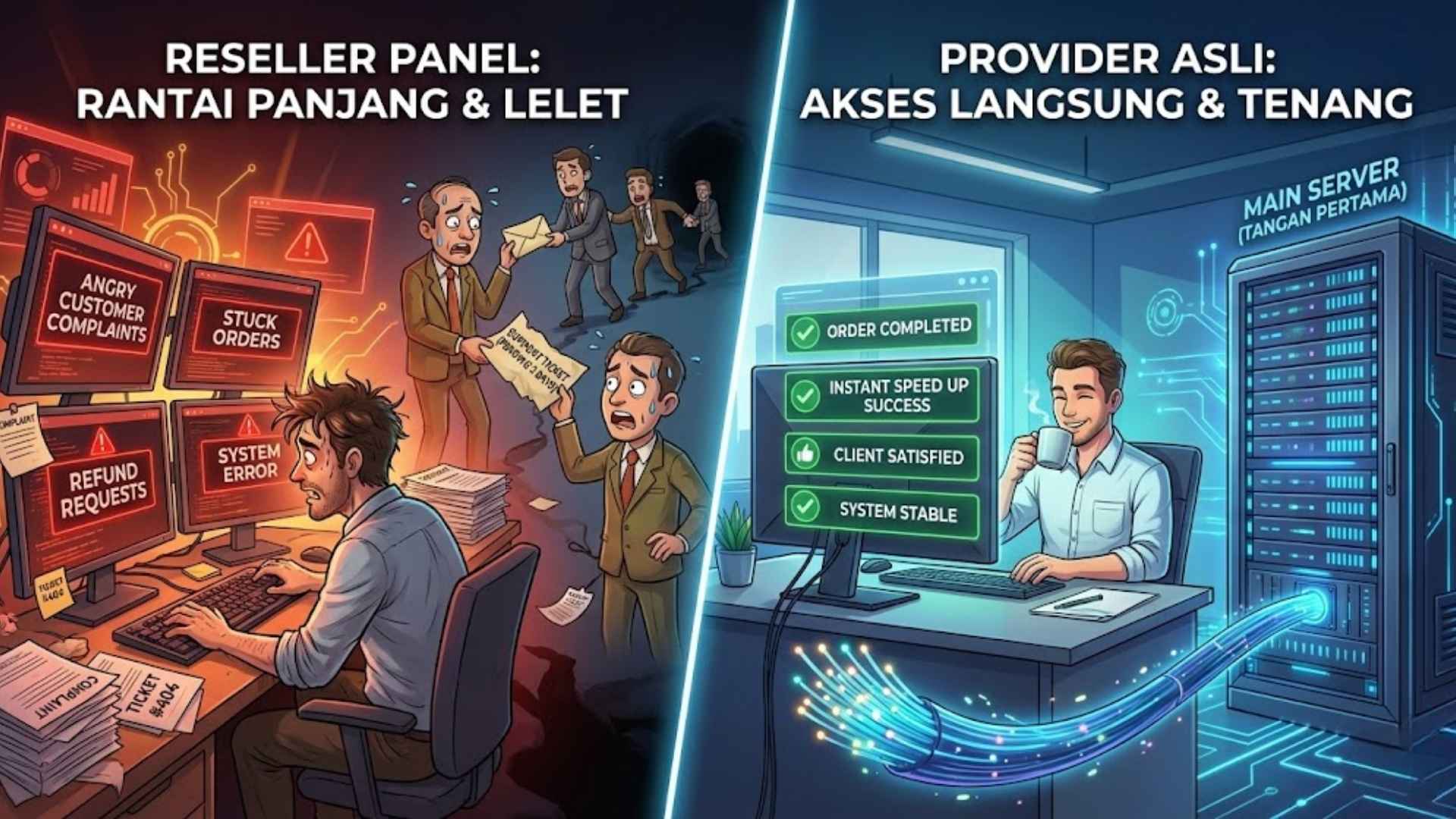 Cara Cek Apakah Provider SMM Panel Anda 'Tangan Pertama' atau Cuma Reseller SMM Panel