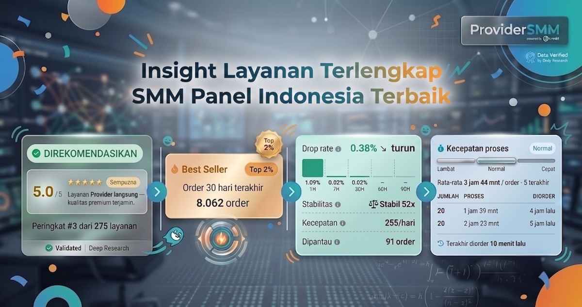 ProviderSMM Rilis Insight Layanan Pertama di Dunia Biar Kamu Order Tanpa Ragu