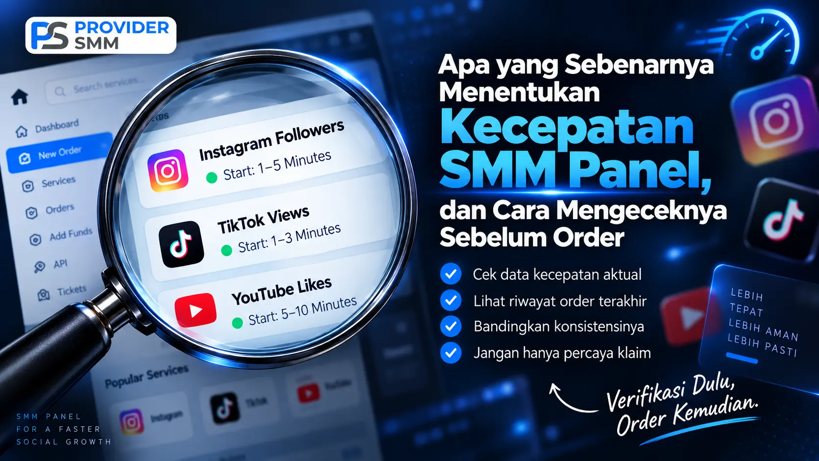 Apa yang Sebenarnya Menentukan Kecepatan SMM Panel, dan Cara Mengeceknya Sebelum Order