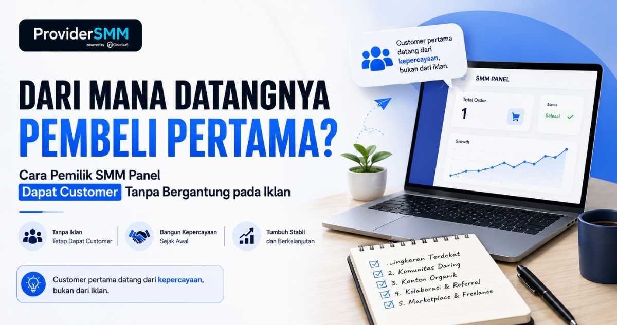 Dari Mana Datangnya Pembeli Pertama? Cara Pemilik SMM Panel Dapat Customer Tanpa Bergantung pada Iklan