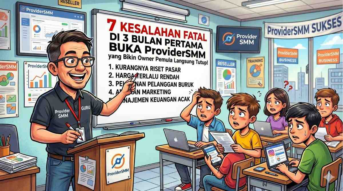 7 Kesalahan Fatal di 3 Bulan Pertama Buka SMM Panel yang Bikin Owner Pemula Langsung Tutup
