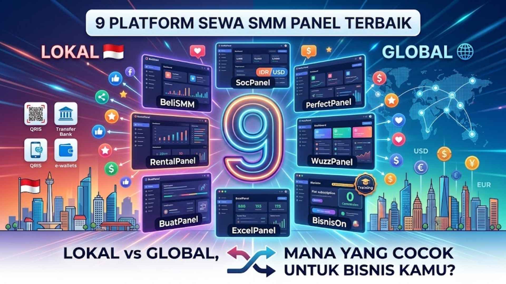 9 Platform Sewa SMM Panel Terbaik : Lokal vs Global, Mana yang Cocok untuk Bisnis Kamu?