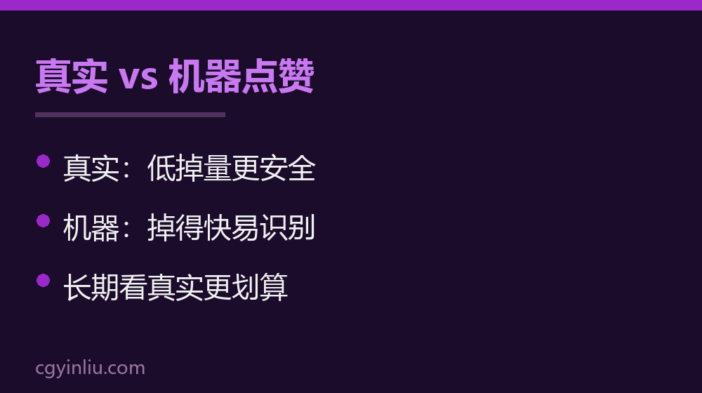 真实vs机器点赞