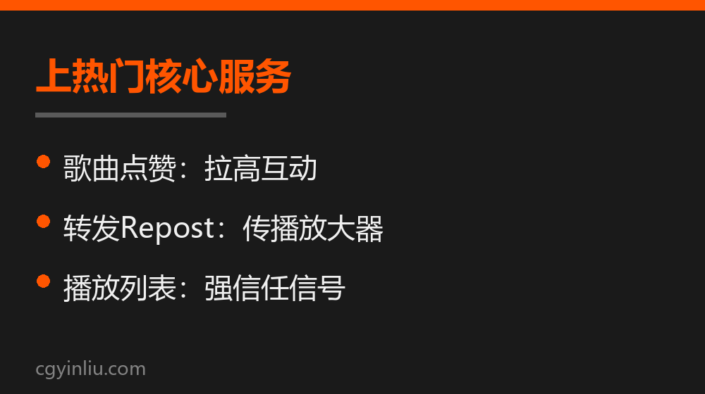 SoundCloud上热门核心服务