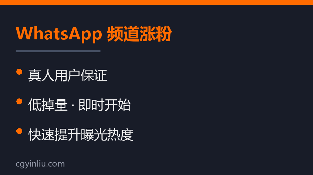 WhatsApp 频道涨粉