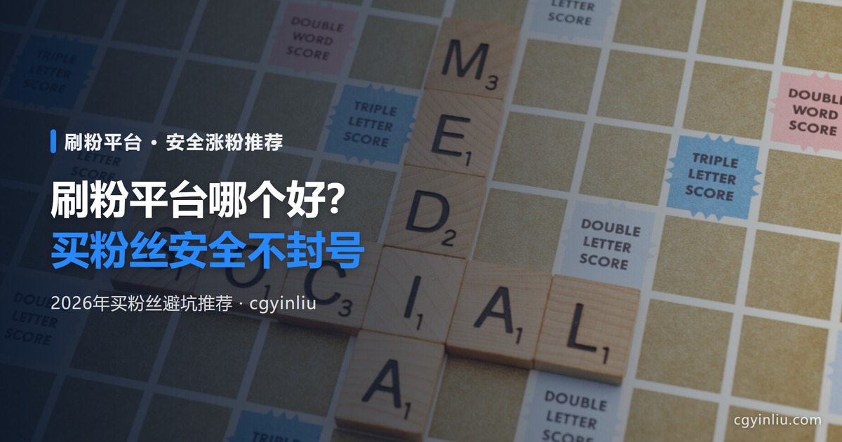 刷粉平台哪个好？2026年买粉丝安全不封号的避坑推荐封面