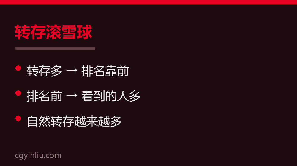 转存滚雪球效应