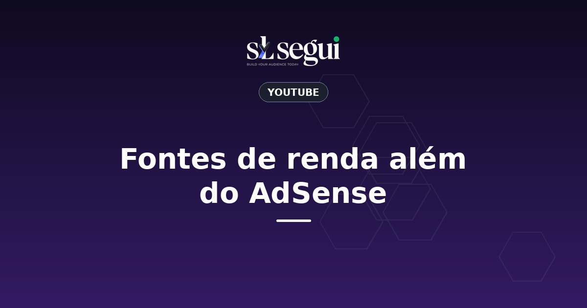Fontes de renda além do AdSense
