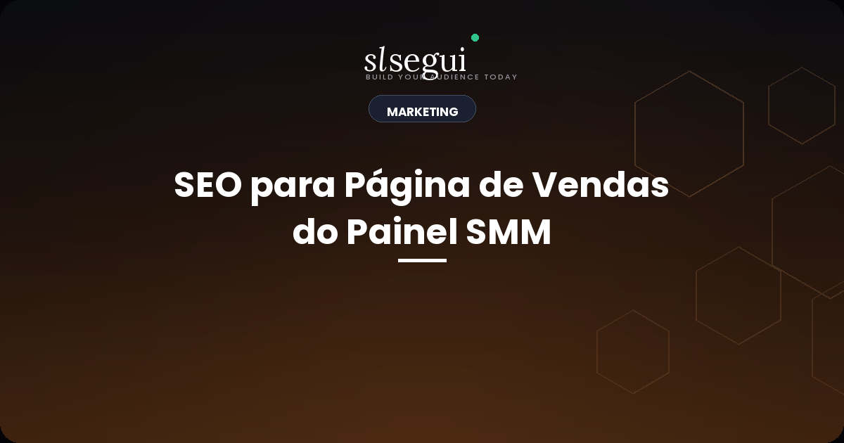 SEO para Página de Vendas do Painel SMM